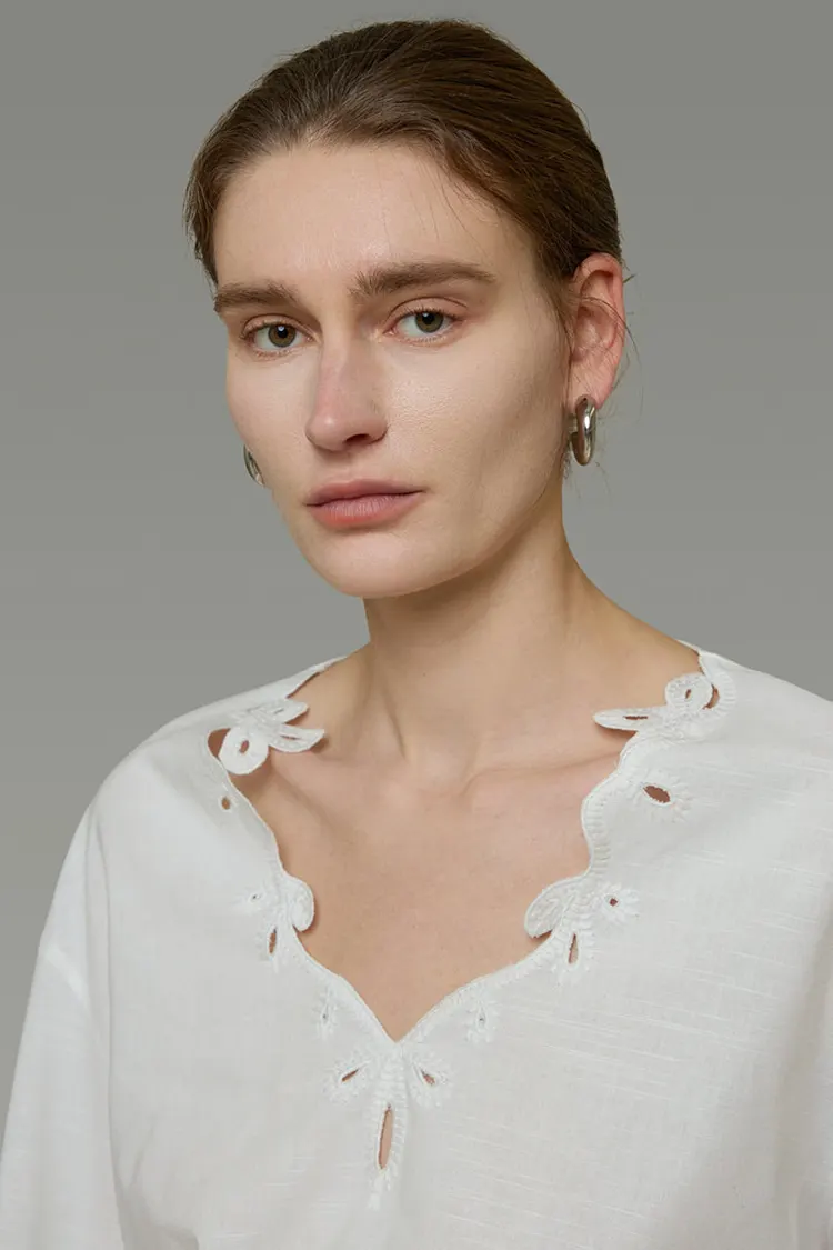 Women's Embroidered Party Blouse