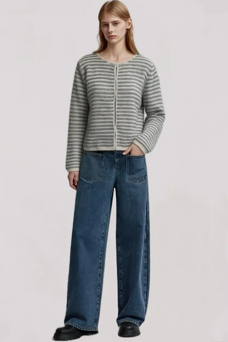 Women's Striped Cashmere Sweater