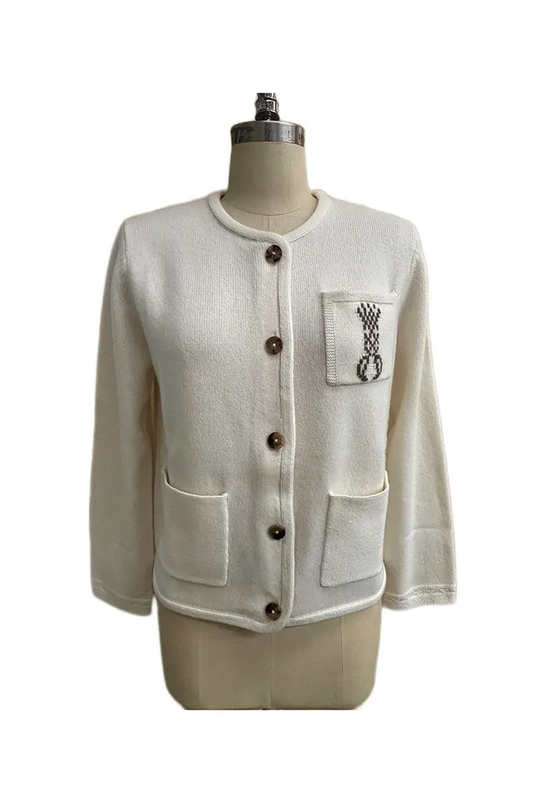 Женский укороченный свитер-кардиган